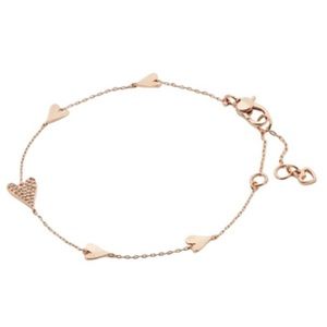 Kate Spade Sweetheart Line Rose Gold Bracelet